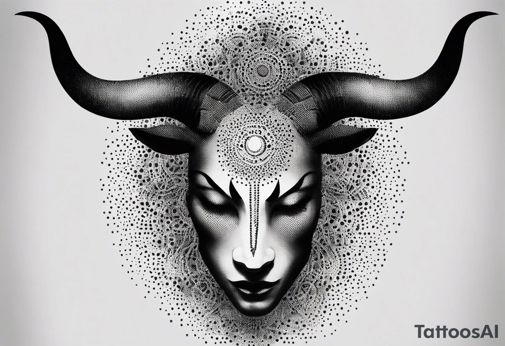 Anonymous with horns tattoo idea