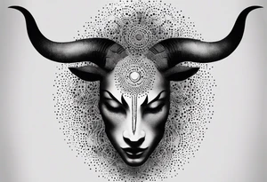 Anonymous with horns tattoo idea