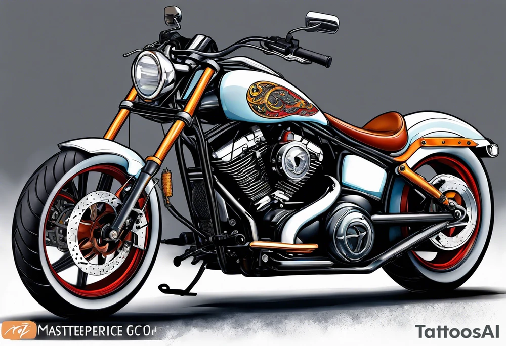 Motorcycle tattoo idea
