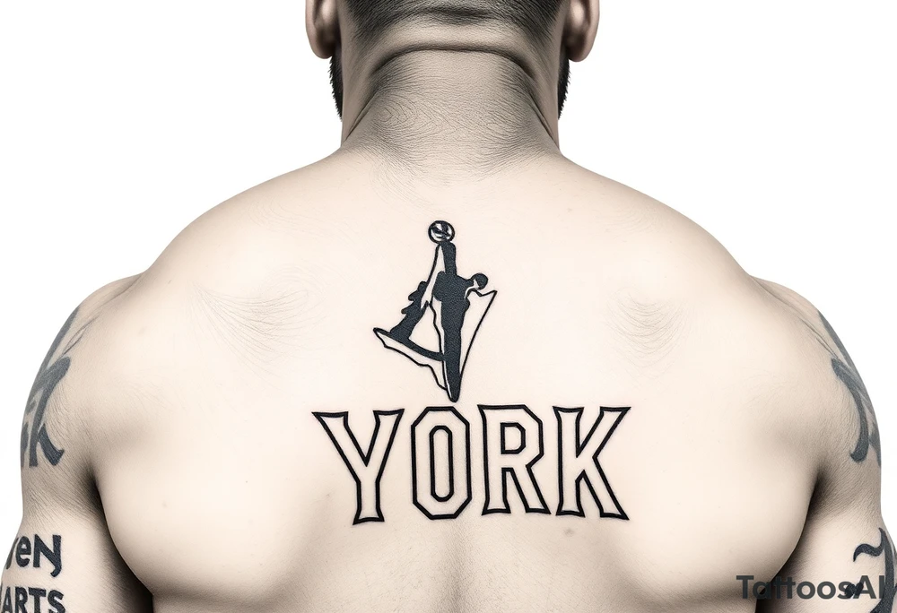 Lebron New York strong fearless tattoo idea