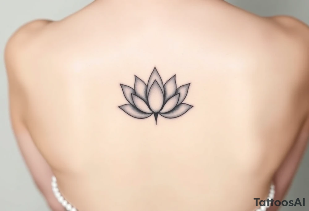 lotus flower frost tattoo idea