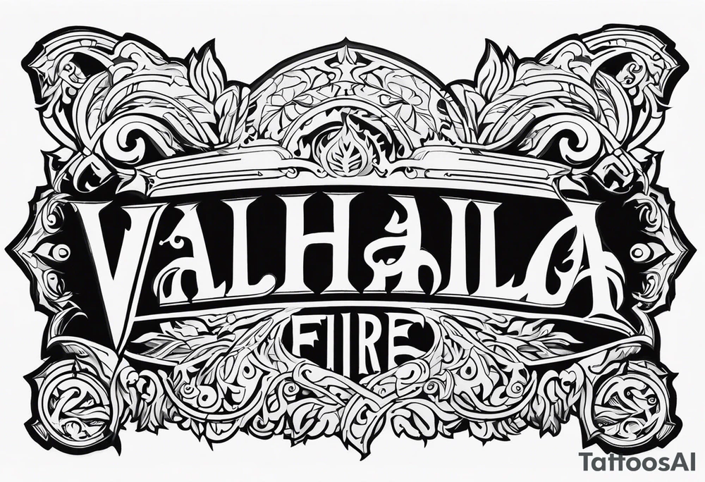 Valhalla fire tattoo idea