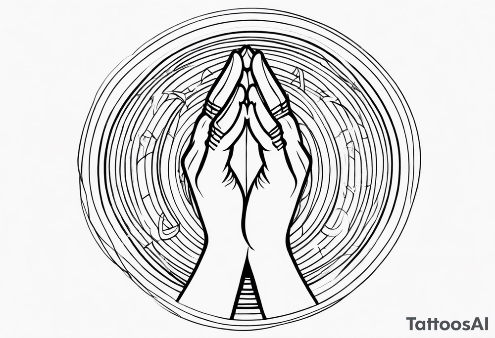 PRAYING HAND tattoo idea
