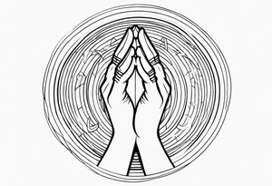 PRAYING HAND tattoo idea