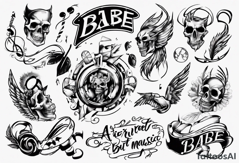 Babe, Fuck around find out but written in music. tattoo idea