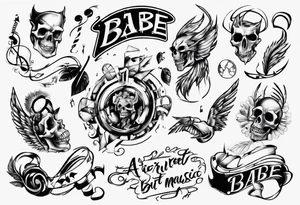 Babe, Fuck around find out but written in music. tattoo idea