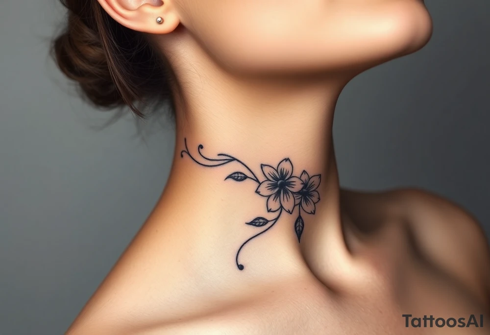 Tribal flowers somoan tattoo idea