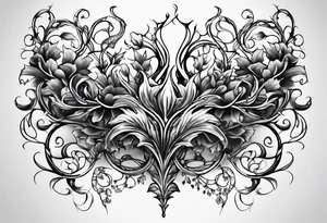 vines coming out of skin veins. chest and stomach only tattoo idea