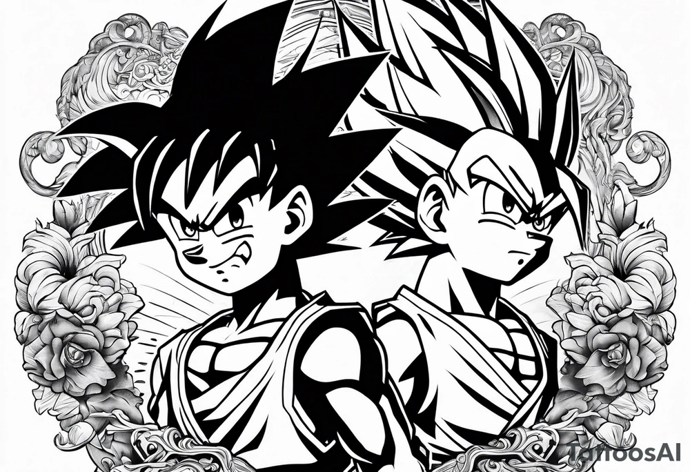 Trunks und Son Goten tattoo idea