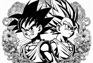 Trunks und Son Goten tattoo idea