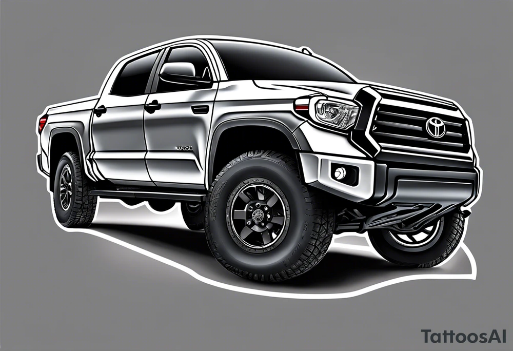 2015 toyota tundra gray tattoo idea