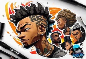 Boondocks cartoon Riley tattoo idea