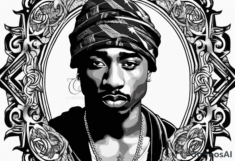 2pac tattoo idea