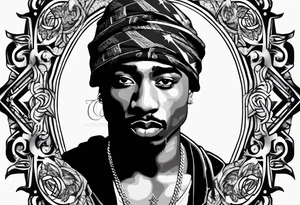 2pac tattoo idea