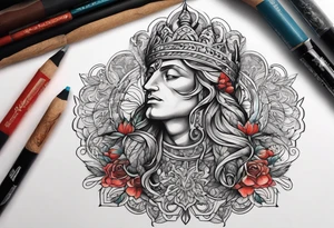Man and god's tattoo idea