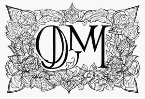 Initials JDM , JNM , JAG poems tattoo idea