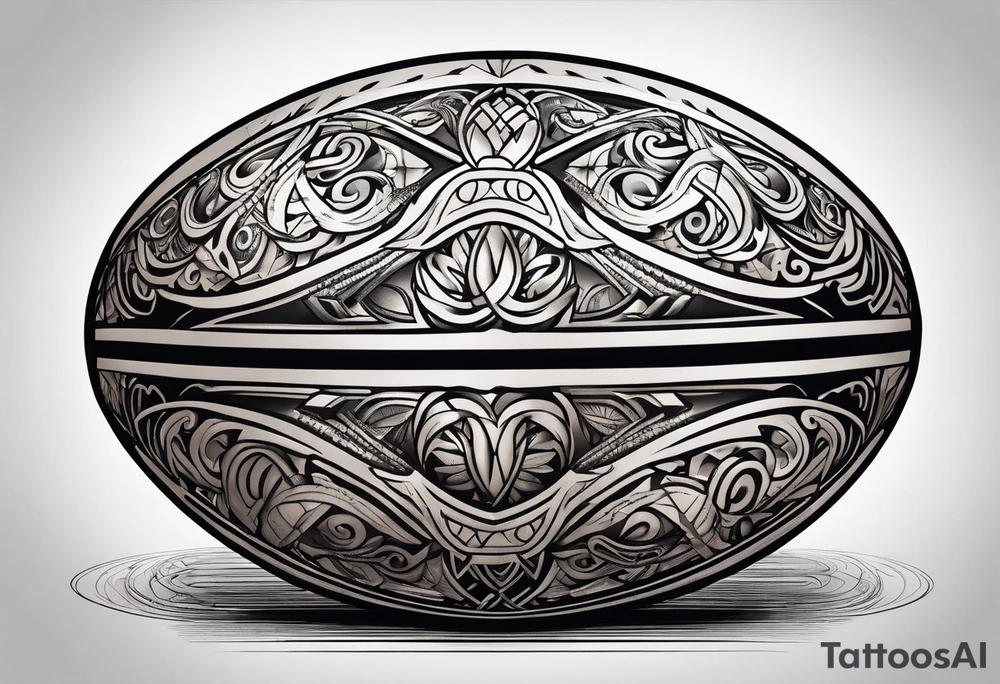 Rugby ball viking tattoo idea