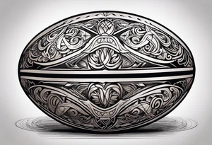 Rugby ball viking tattoo idea