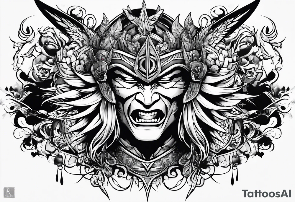 Warrior 
Art tattoo idea