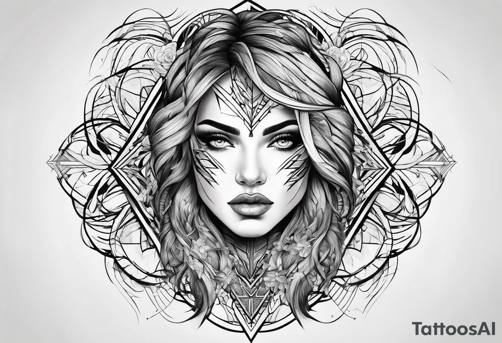 lightning like veins tattoo idea