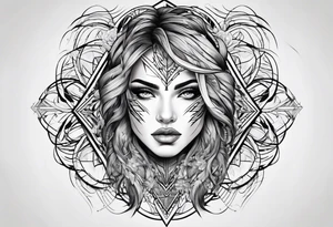 lightning like veins tattoo idea
