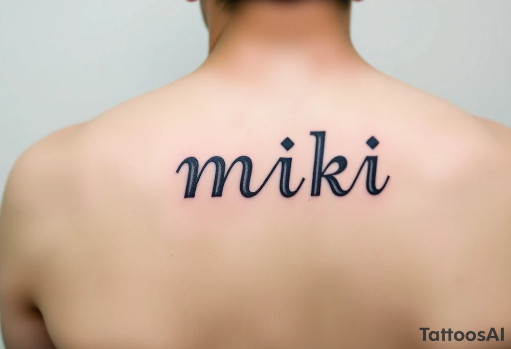 miki tattoo idea