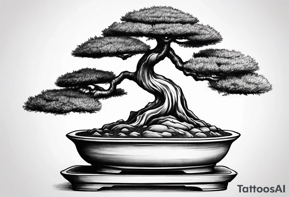 bonsai tree tattoo idea