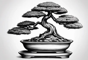 bonsai tree tattoo idea