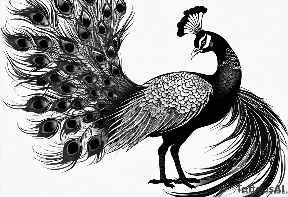 dark peacock tattoo
more majestic
demon peacock dark fantasy
chinese tattoo idea