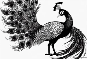 dark peacock tattoo
more majestic
demon peacock dark fantasy
chinese tattoo idea