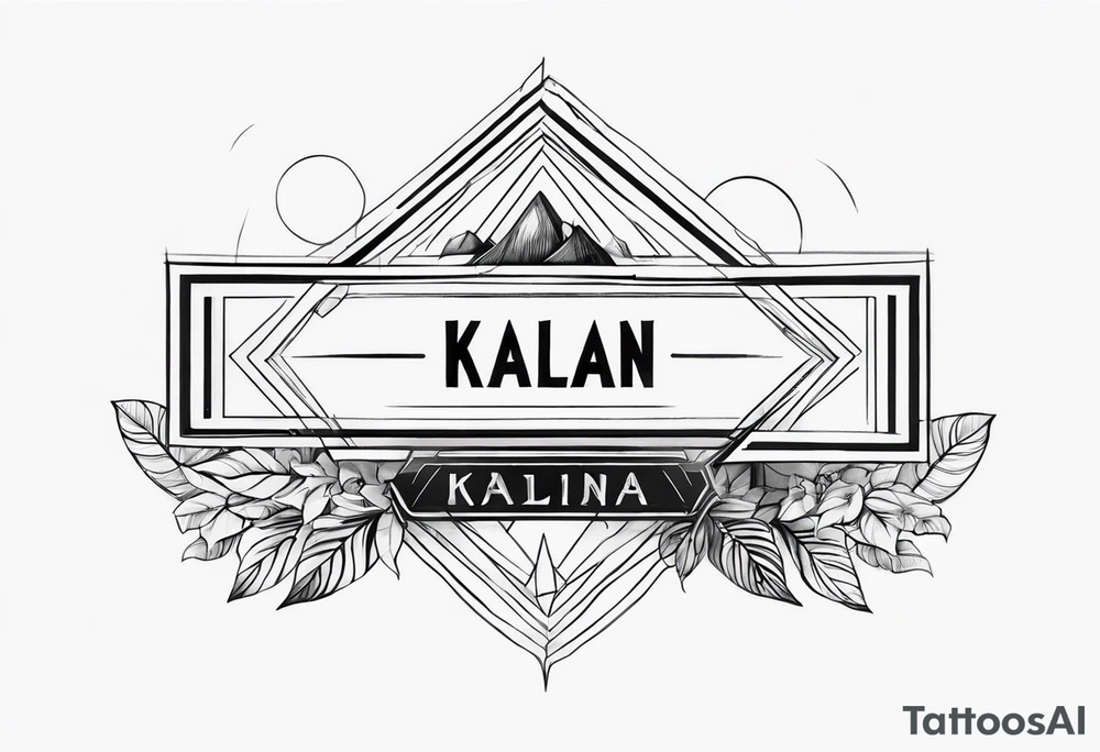Name tattoo says kalan tattoo idea
