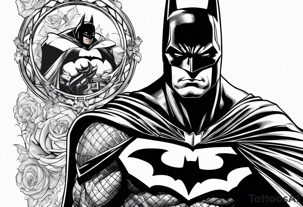 batman from the old comics tattoo idea