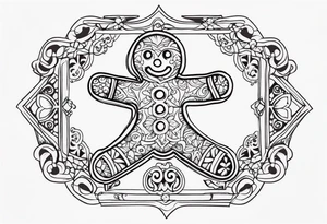 GINGERBREAD MAN tattoo idea
