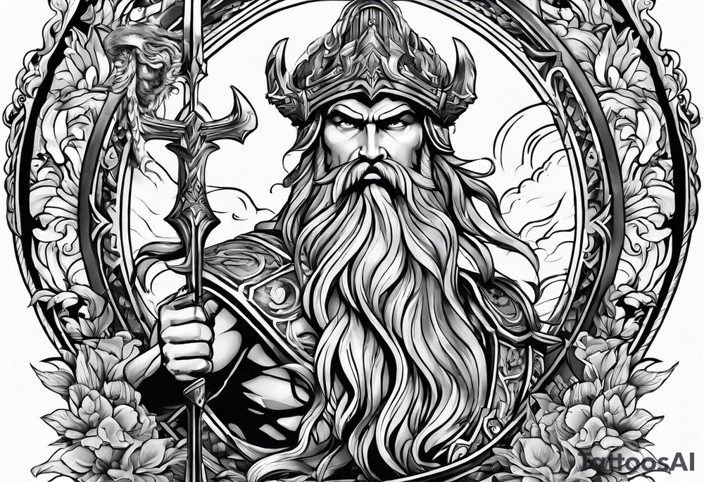 Poseidon, water, war, February tattoo idea