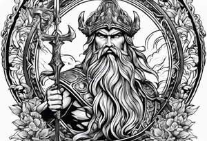 Poseidon, water, war, February tattoo idea