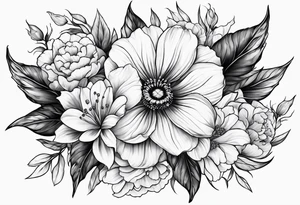 Flowers 
Amber Elizabeth Worthington 
07-11-2023 tattoo idea