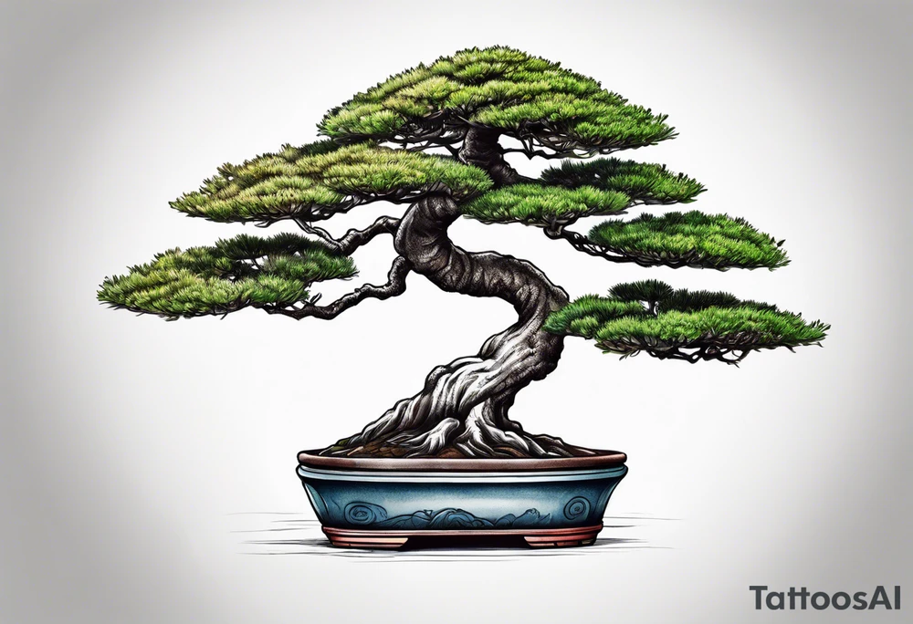 bonsai tree tattoo idea