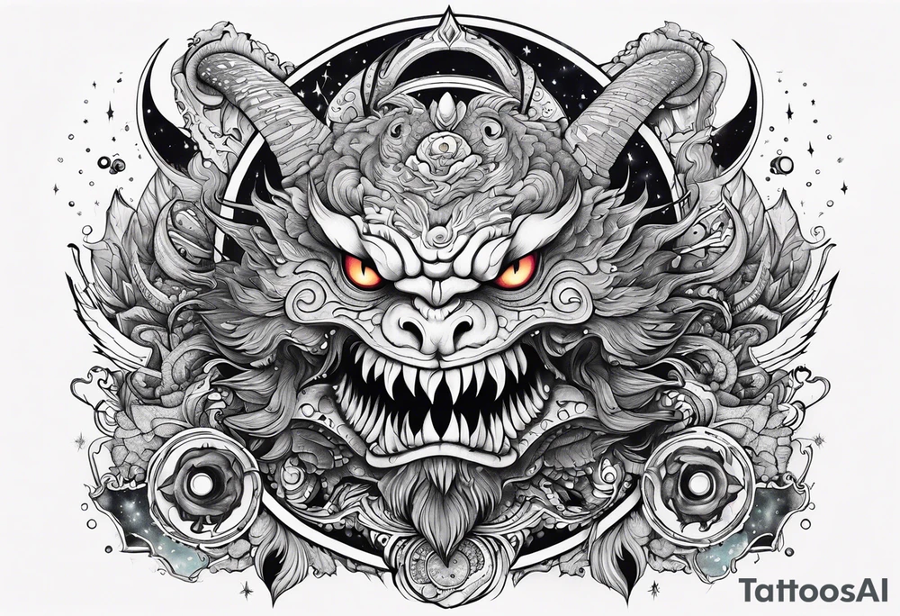 Space monster tattoo idea