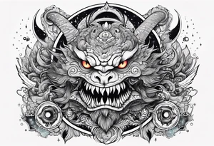 Space monster tattoo idea