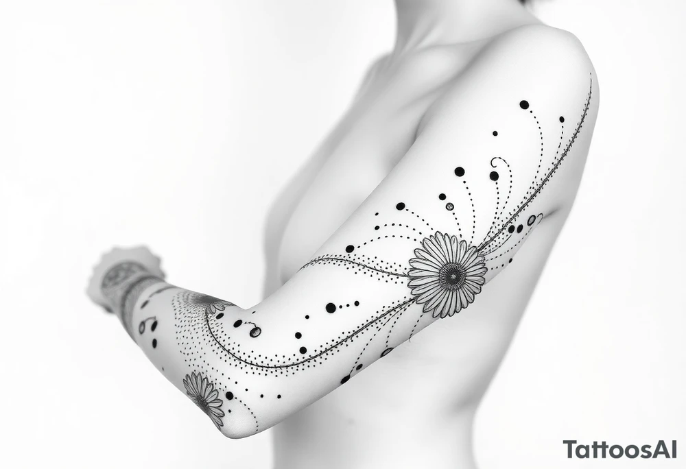 Размытые линии, мистика tattoo idea