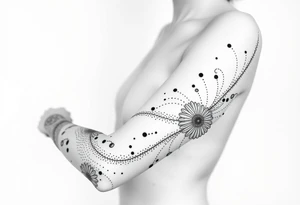 Размытые линии, мистика tattoo idea