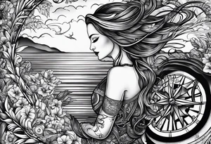 “Running from fear to faith” quotes tattoo idea