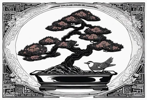 ukiyoe, bonsai tattoo idea