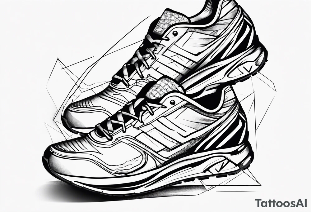 foot race tattoo idea