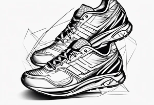 foot race tattoo idea