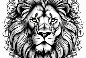 Lion with cubs tattoo idea