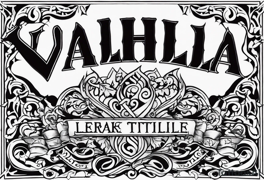 Valhalla tattoo idea