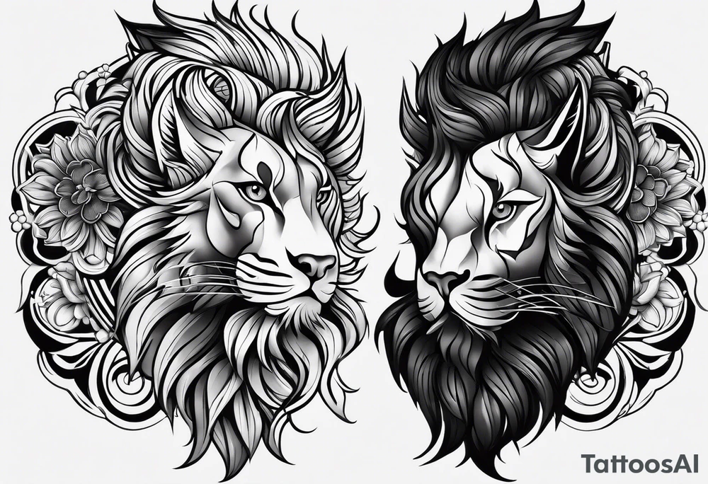 маска они с цветами tattoo idea