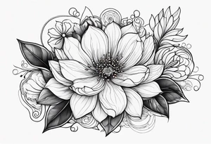 Eu quero uma tatuagem estilo suminagashi, com flores, uma coisa bem fluida tattoo idea