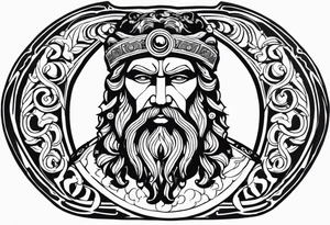 mitologia grecka zeus i pioruny tattoo idea